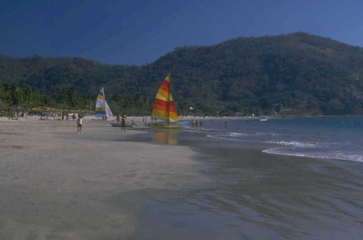 beach sailing caribbean 1980s 1990s A4 Photo Print 42