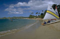 beach sailing stlucia 1980s 1990s A4 Photo Print