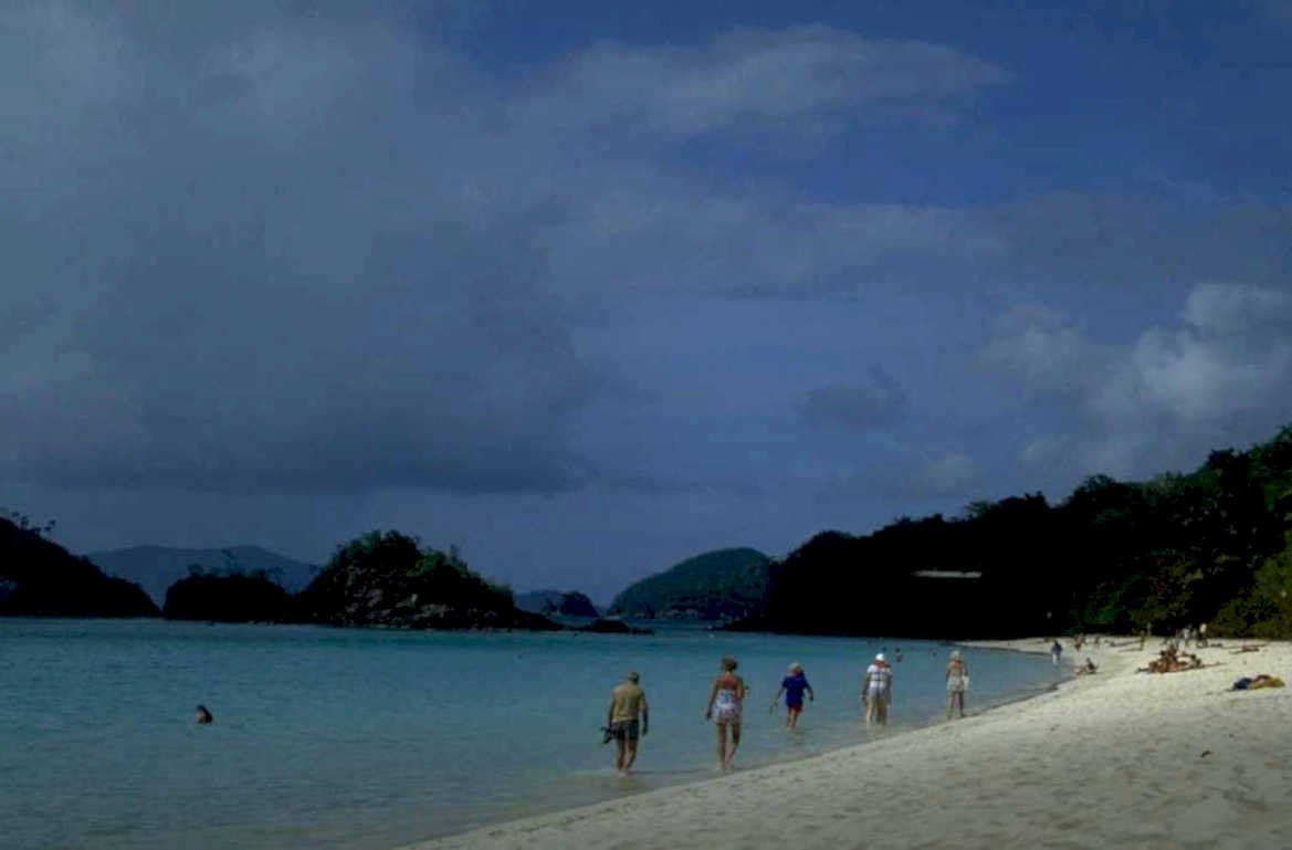 beach sand sky 1980s 1990s A4 Photo Print