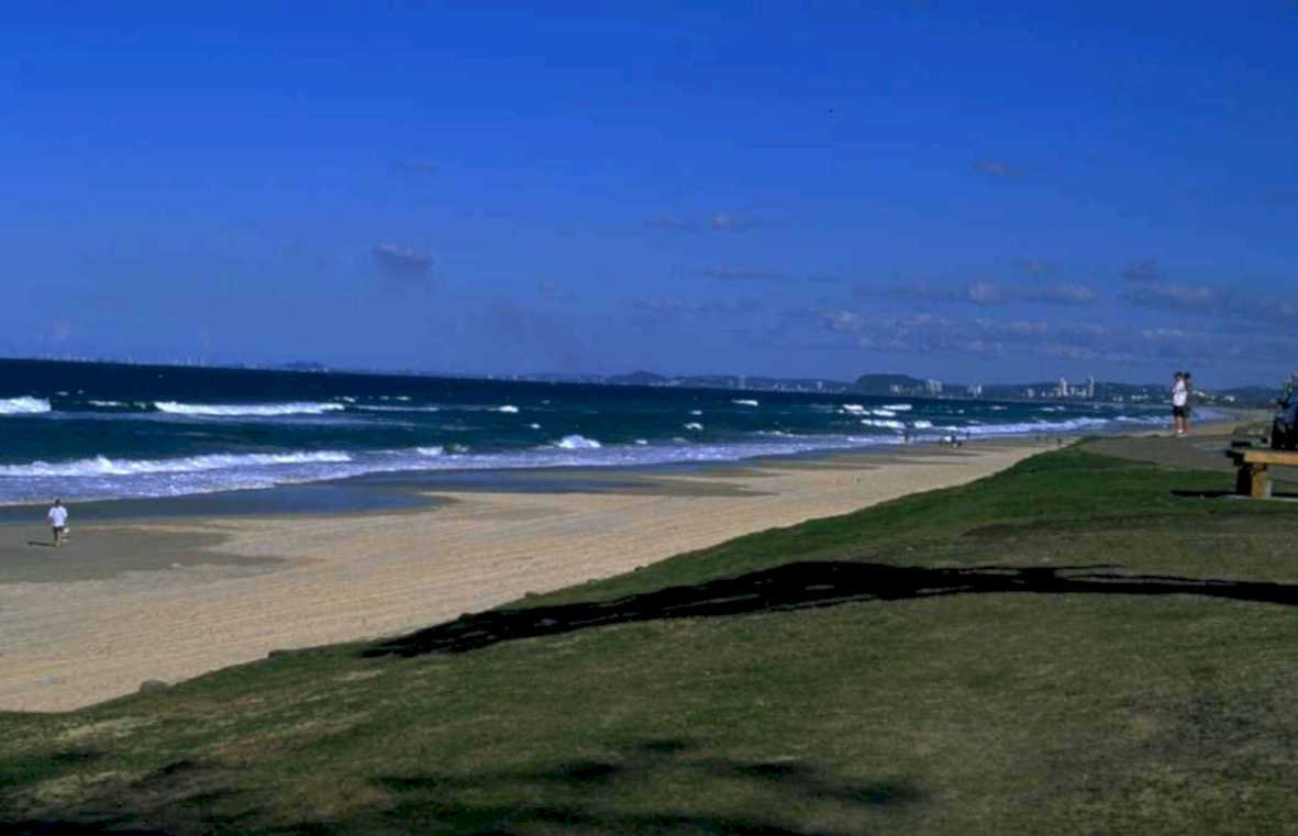 beach scene queensland 1980s 1990s A4 Photo Print