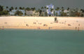 beach sunrise people Vintage A4 Photo Print