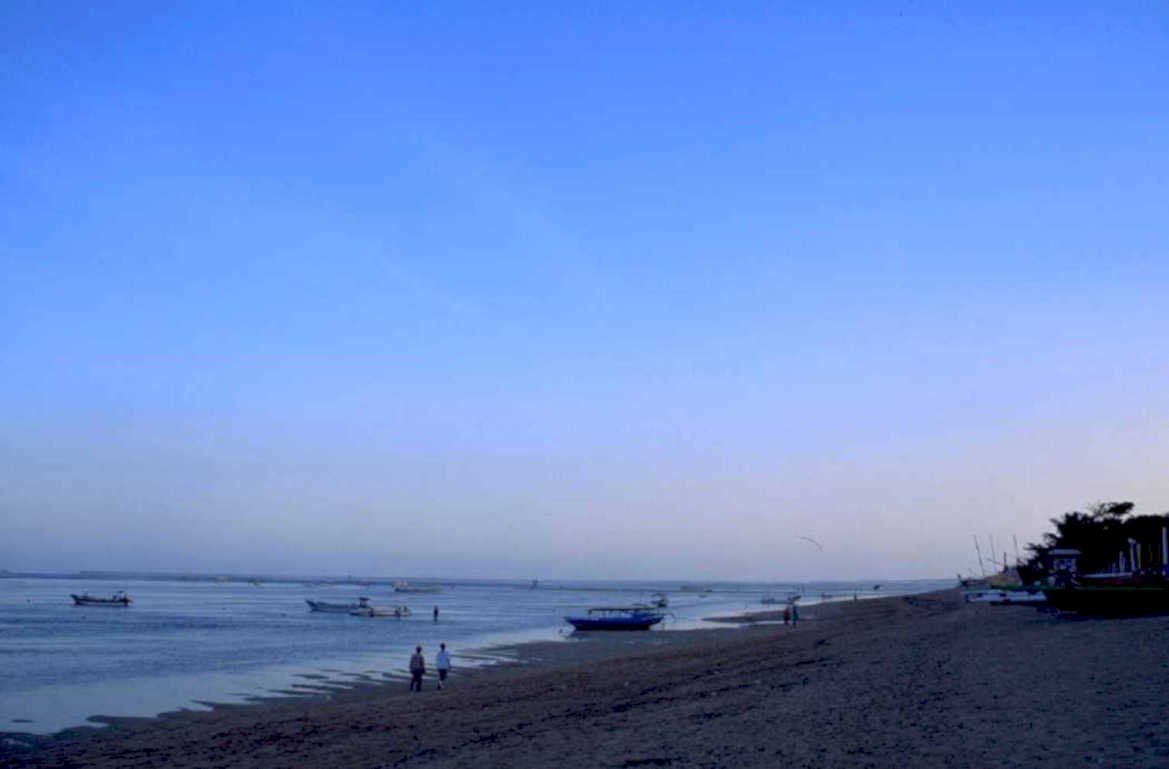 beach sunset bali 1980s 1990s A4 Photo Print