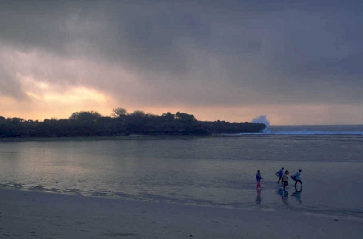 beach sunset zanzibar 1980s 1990s A4 Photo Print