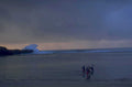 beach surfers waves 1980s 1990s A4 Photo Print