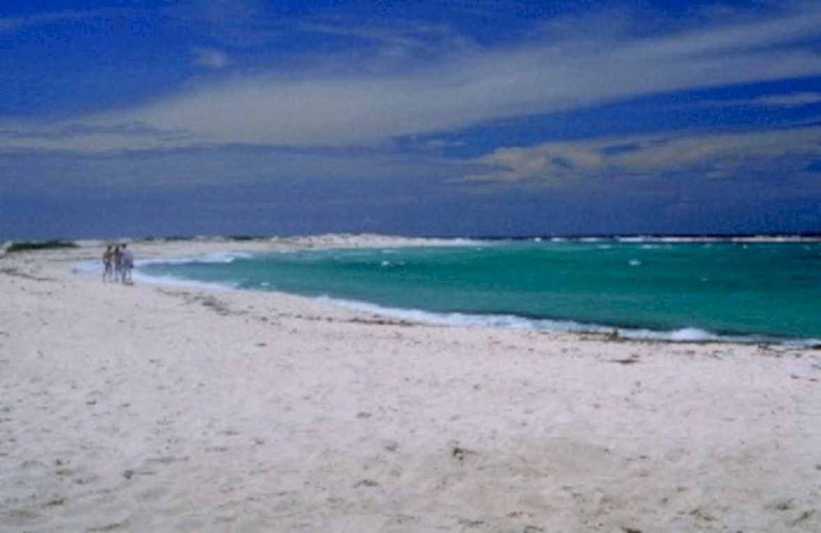 beach turquoise shore1980s 1990s A4 Photo Print