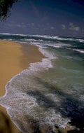 beach turquoise sky 1980s 1990s A4 Photo Print