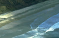 beach waves cliffs Vintage A4 Photo Print