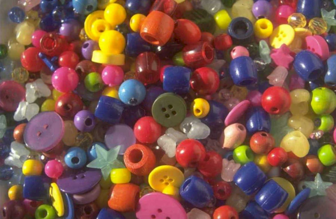 bead mix rainbow 1980s 1990s A4 Photo Print