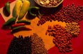 beans peppers seeds 1980s 1990s A4 Photo Print