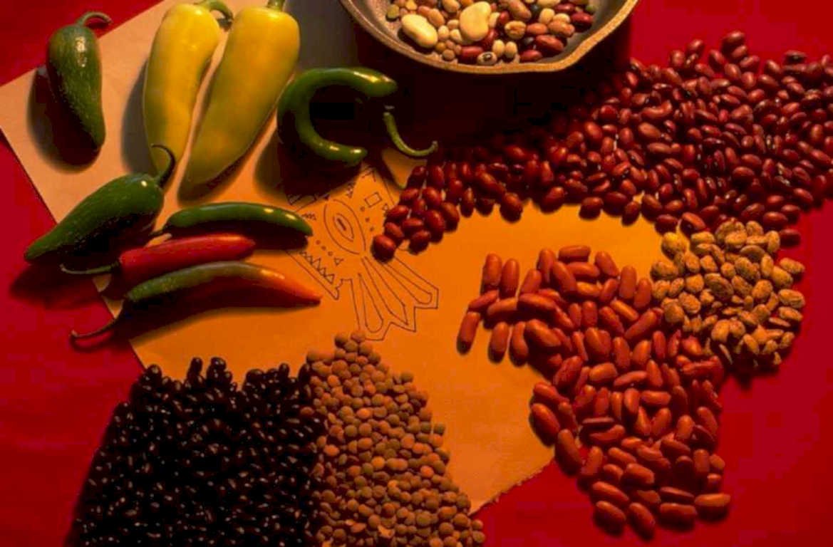 beans peppers seeds 1980s 1990s A4 Photo Print