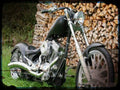 bear bones 111 smooth efi A4 Photo Print Motorbike Vintage Aged