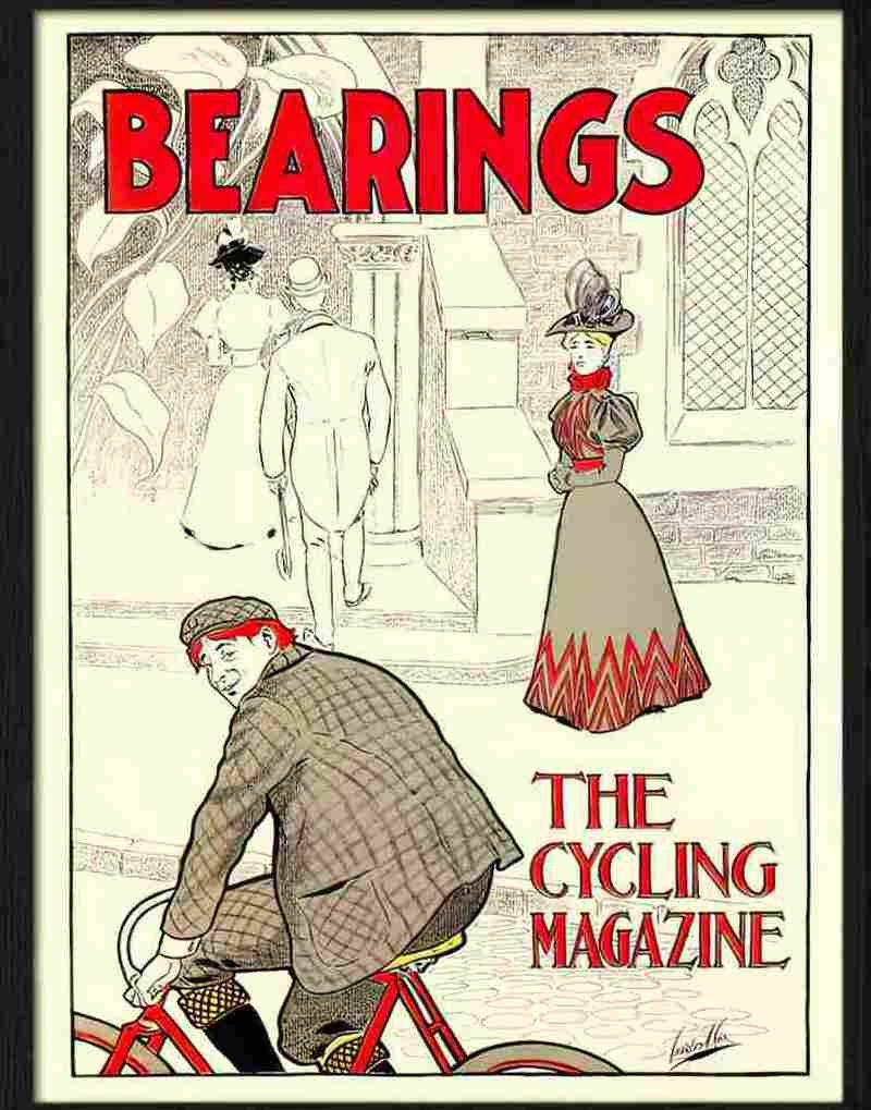 bearings charles cox cycling poster 1895 Advert A4 Photo Print
