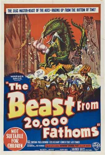 beast from 20000 fathoms 01 film star poster A4 Photo Print