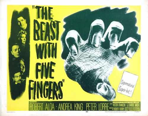 beast with five fingers 02 film star poster A4 Photo Print