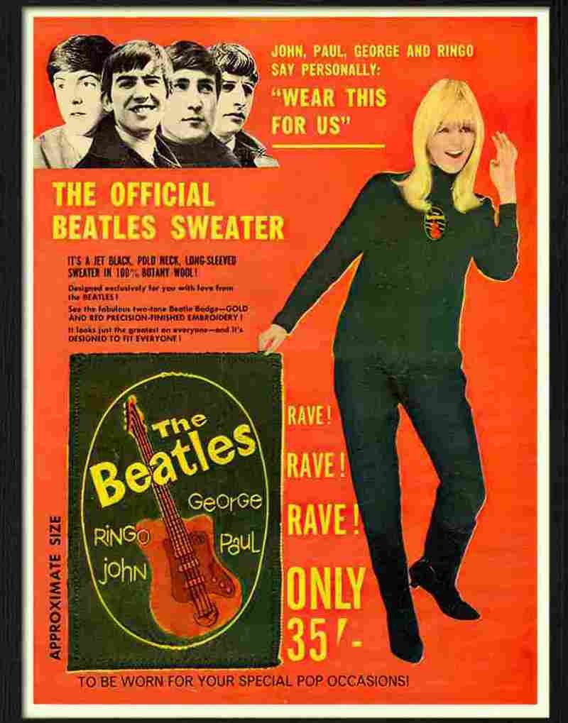 beatles sweater 1960s Advert A4 Photo Print