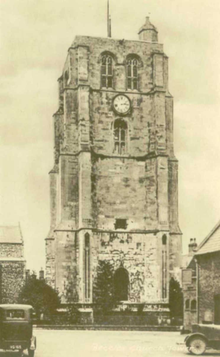 beccles church towerVintage 1880s 1900s A4 Photo Print