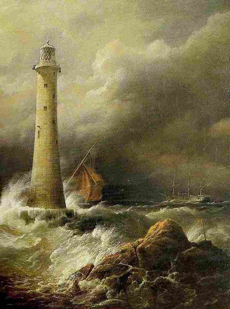 beechey Lighthouse Art A4 Photo Print