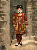 beefeater tower 10570Vintage 1880s 1900s A4 Photo Print