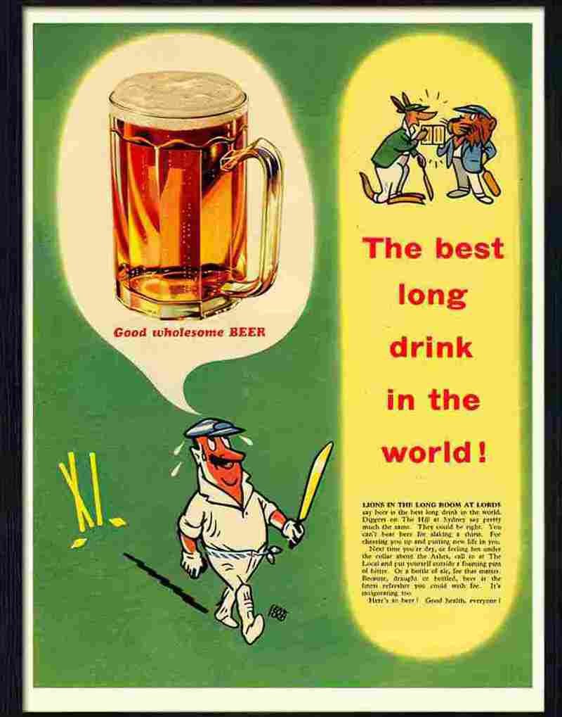 beer 1950s Advert A4 Photo Print