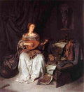bega Lute Playing Art A4 Photo Print
