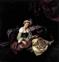 bega The Lute Player Art A4 Photo Print