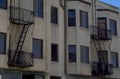 beige building balconies 1980s 1990s A4 Photo Print