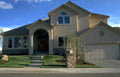 beige house 3876 Vintage A4 Photo Print