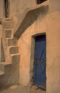 beige stucco doorway 1980s 1990s A4 Photo Print