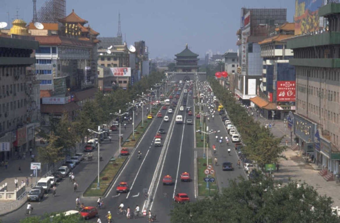 beijing central street 1980s 1990s A4 Photo Print