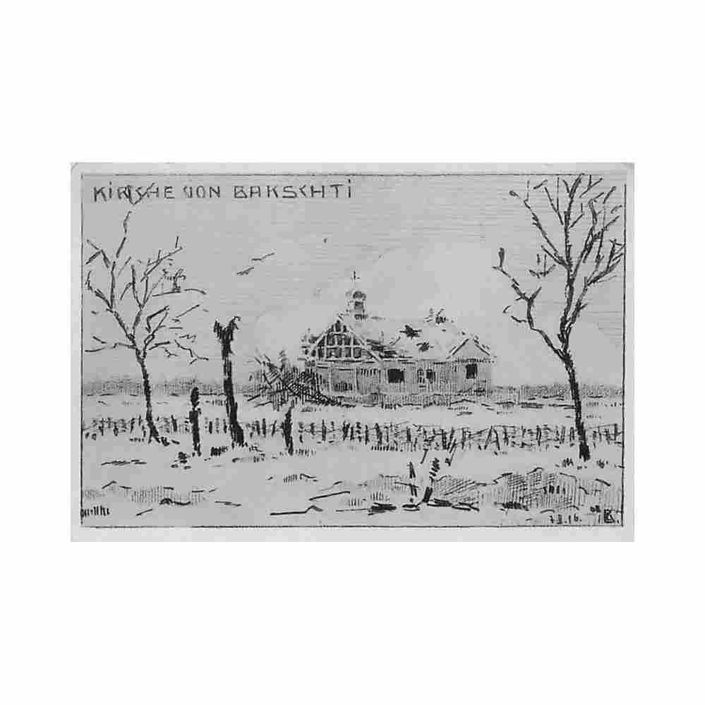 belarus bakshti world war one ludwig betl Vintage A4 Photo Print