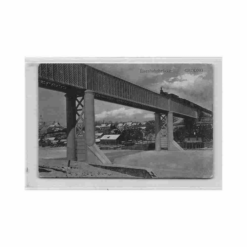 belarus grodno the railway bridge g stilke Vintage A4 Photo Print