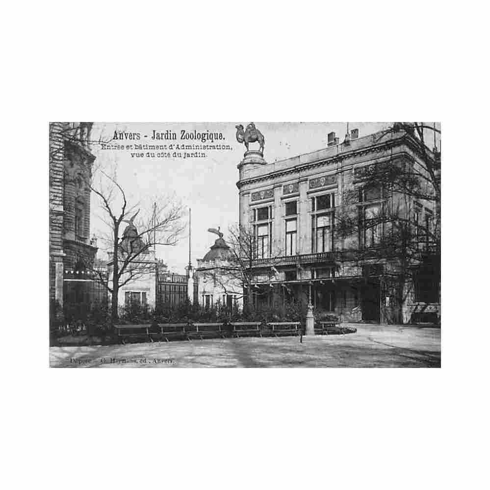 belgie antwerpen de dierentuin administratie uitg g heymans Vintage A4 Photo Print