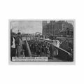 belgie antwerpen de grote havenstaking van augustus september 1907 burgerwachten begeleiden engelse arbeiders Vintage A4 Photo Print