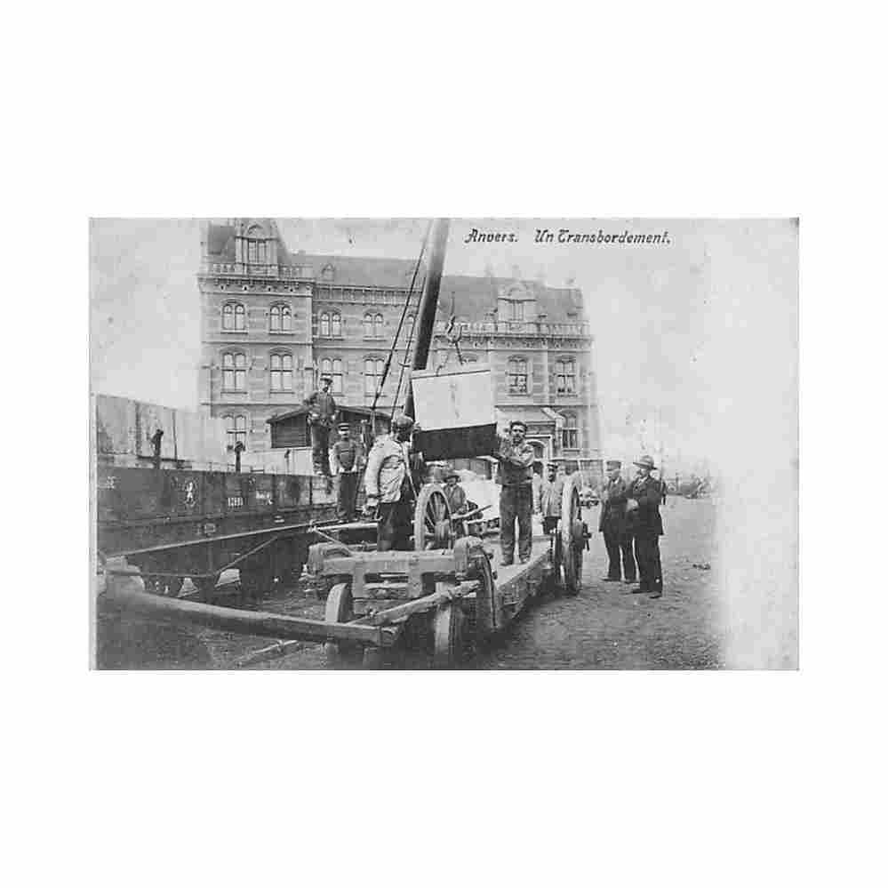 belgie antwerpen de haven een overslag Vintage A4 Photo Print