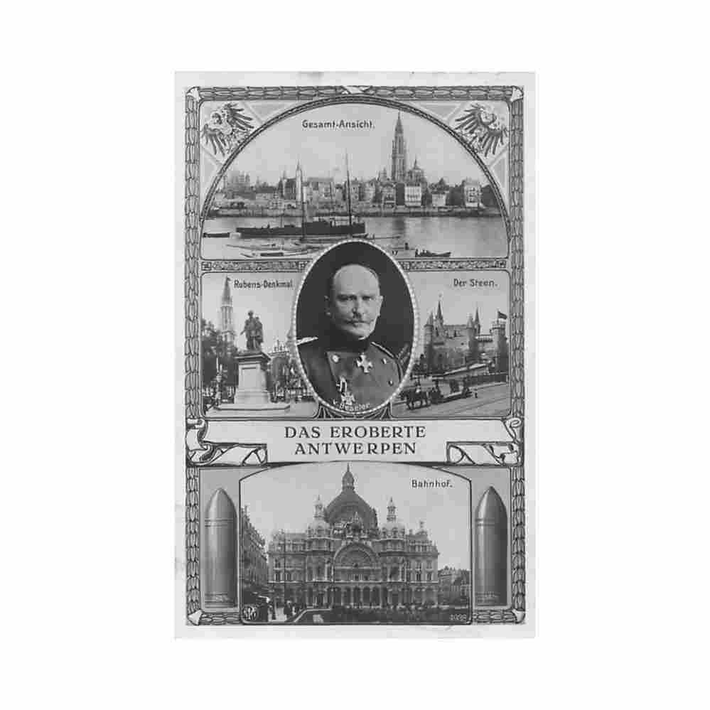 belgie antwerpen het veroverde antwerpen hans von beseler Vintage A4 Photo Print