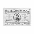 belgie antwerpen hotel roi albert stationsplein 44 Vintage A4 Photo Print