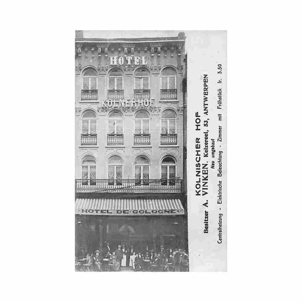 belgie antwerpen kolnischer hof keizereei 53 Vintage A4 Photo Print