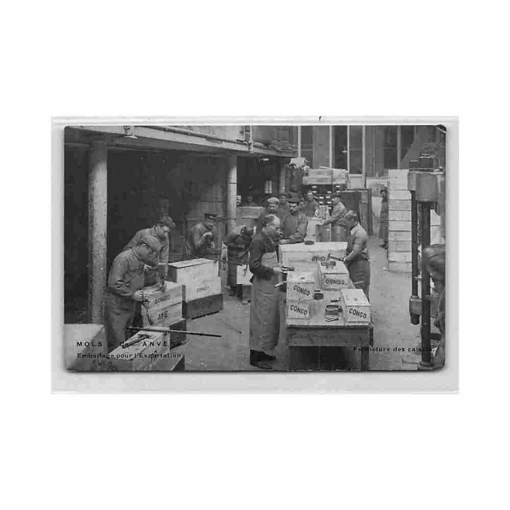 belgie antwerpen mols co verpakkingen voor export sluiting van kassa s Vintage A4 Photo Print