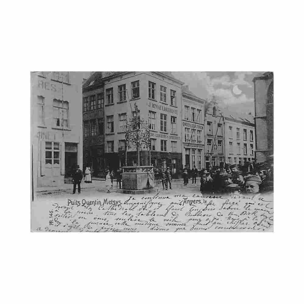 belgie antwerpen put quinten matsijs jaar 1898 Vintage A4 Photo Print