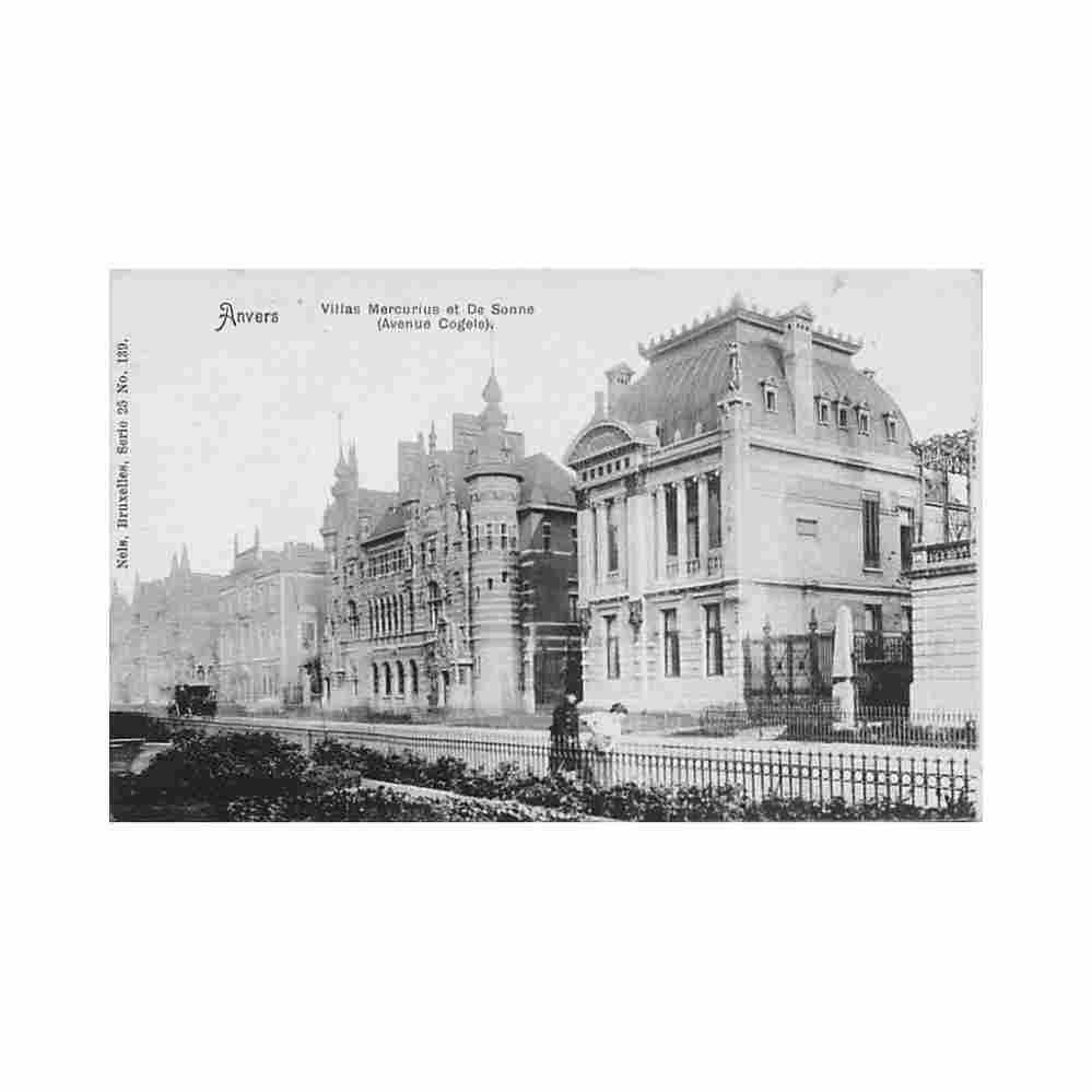 belgie antwerpen villa s mercurius en de sonne cogelslaan Vintage A4 Photo Print