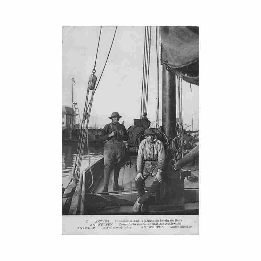 belgie antwerpen zeelandschevisschers sluis der zuiderdok Vintage A4 Photo Print