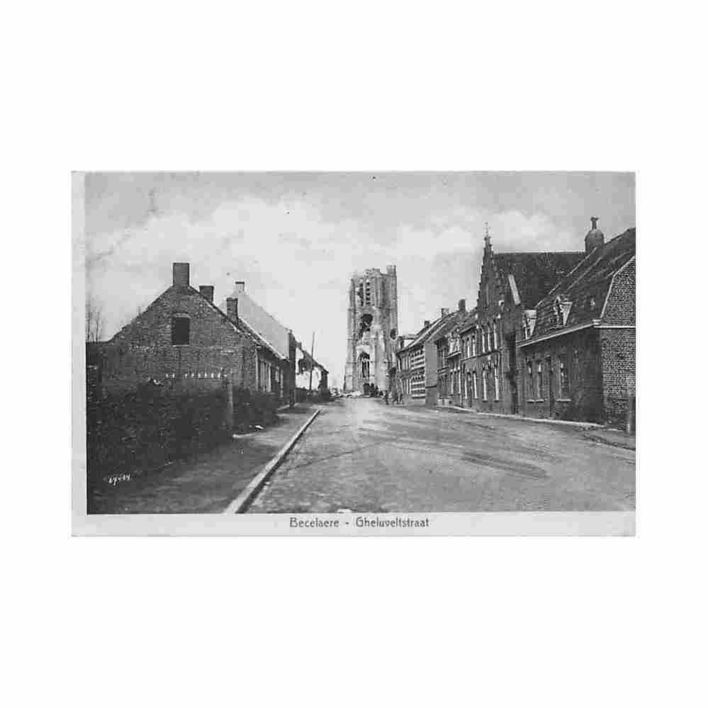 belgie beselare becelaere w vl geluwestraat Vintage A4 Photo Print