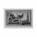 belgie bikschote w vl de kerk een straat de pastorie Vintage A4 Photo Print