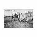 belgie blankenberge w vl jeu de plage Vintage A4 Photo Print