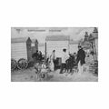 belgie blankenberge w vl scene de plage cabines Vintage A4 Photo Print