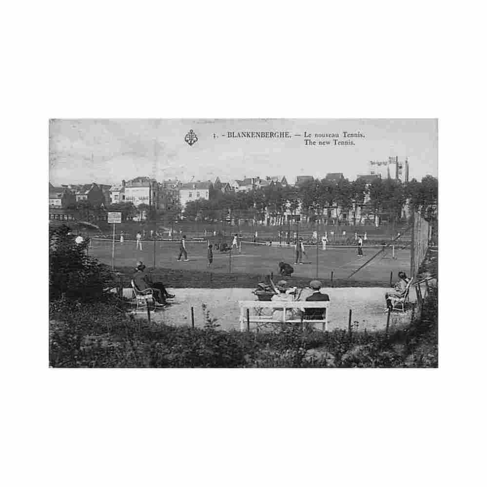 belgie blankenberge w vl tennis Vintage A4 Photo Print