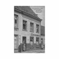 belgie borgerhout antwerpen huis welk conscience estaminet ch claes prinsstraat Vintage A4 Photo Print