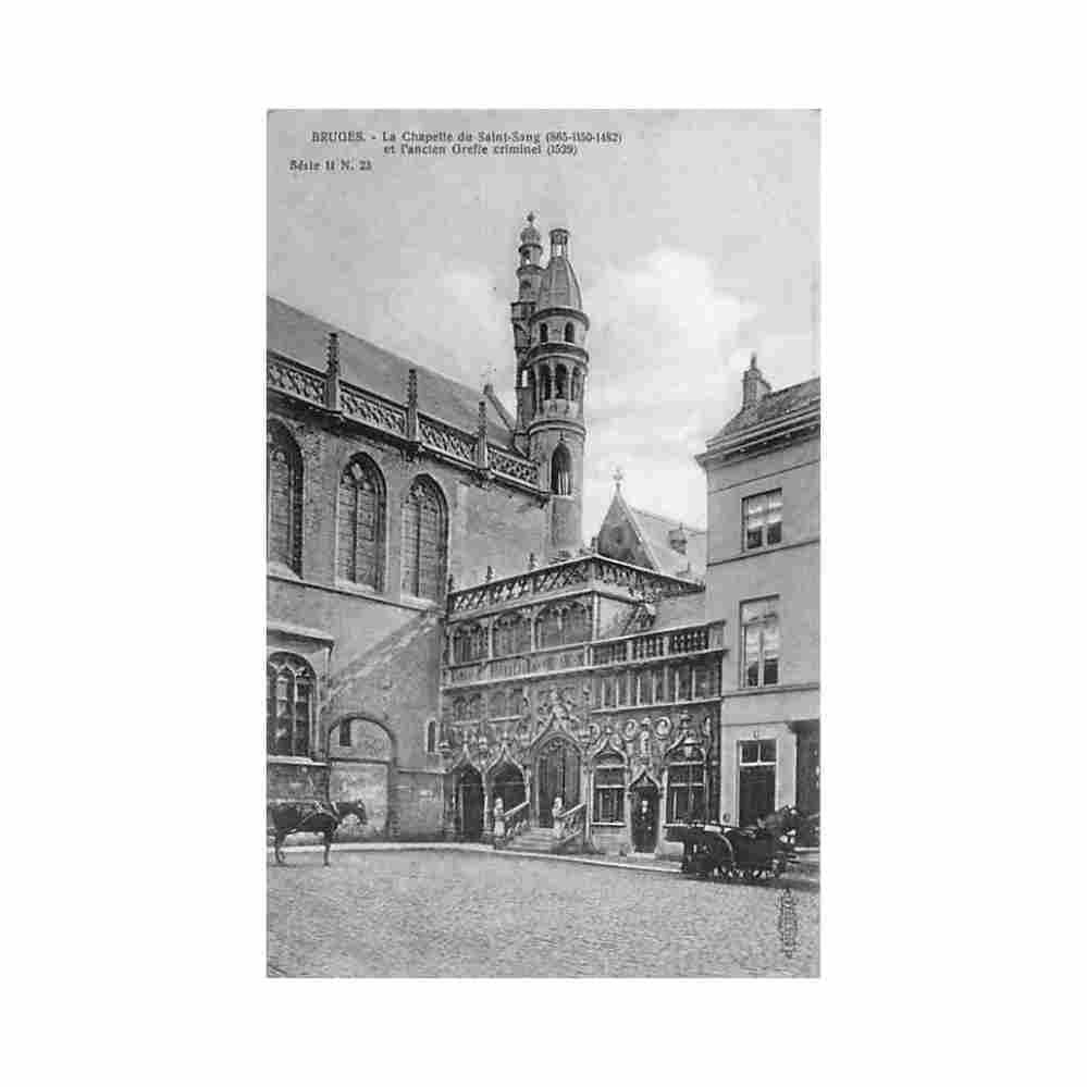 belgie brugge w vl de kapel van het heilig bloed uitg albert sugg serie 11 n 23 Vintage A4 Photo Print