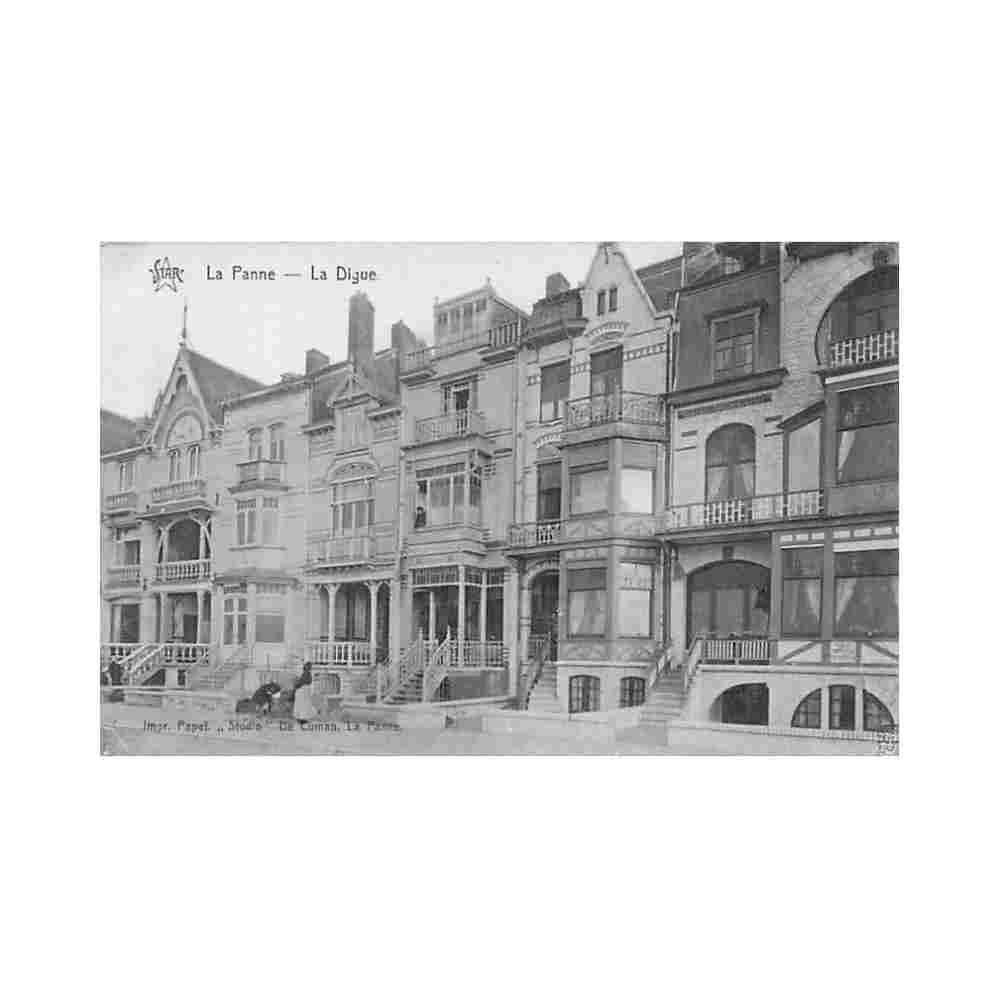 belgie de panne w vl de dam la digue uitg studio de cuman Vintage A4 Photo Print