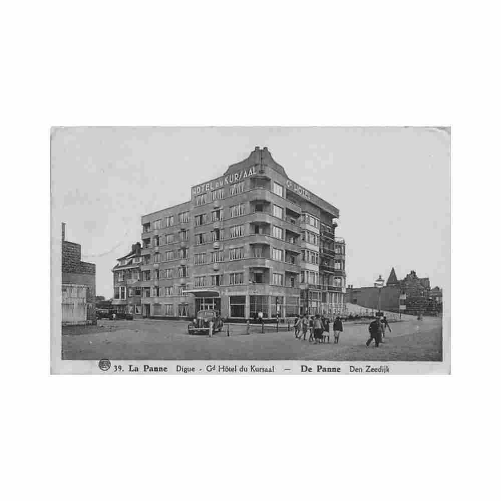 belgie de panne w vl den zeedijk hotel du kursaal Vintage A4 Photo Print